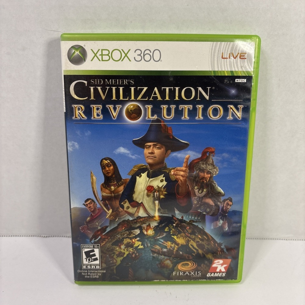 Sid Meier's Civilization Revolution Xbox 360 Strategy Game 2K Games Firaxis NTSC